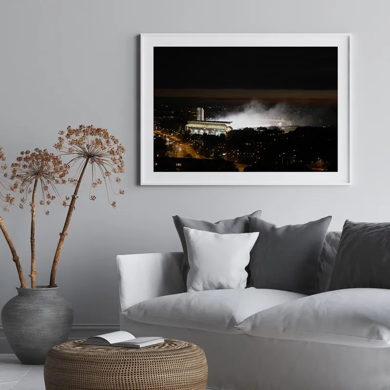 Min Råsunda-bild som poster i AIK Shop