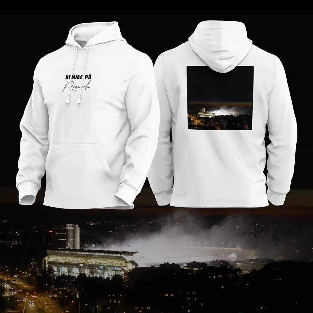 Min bild av Råsunda på en hoodie