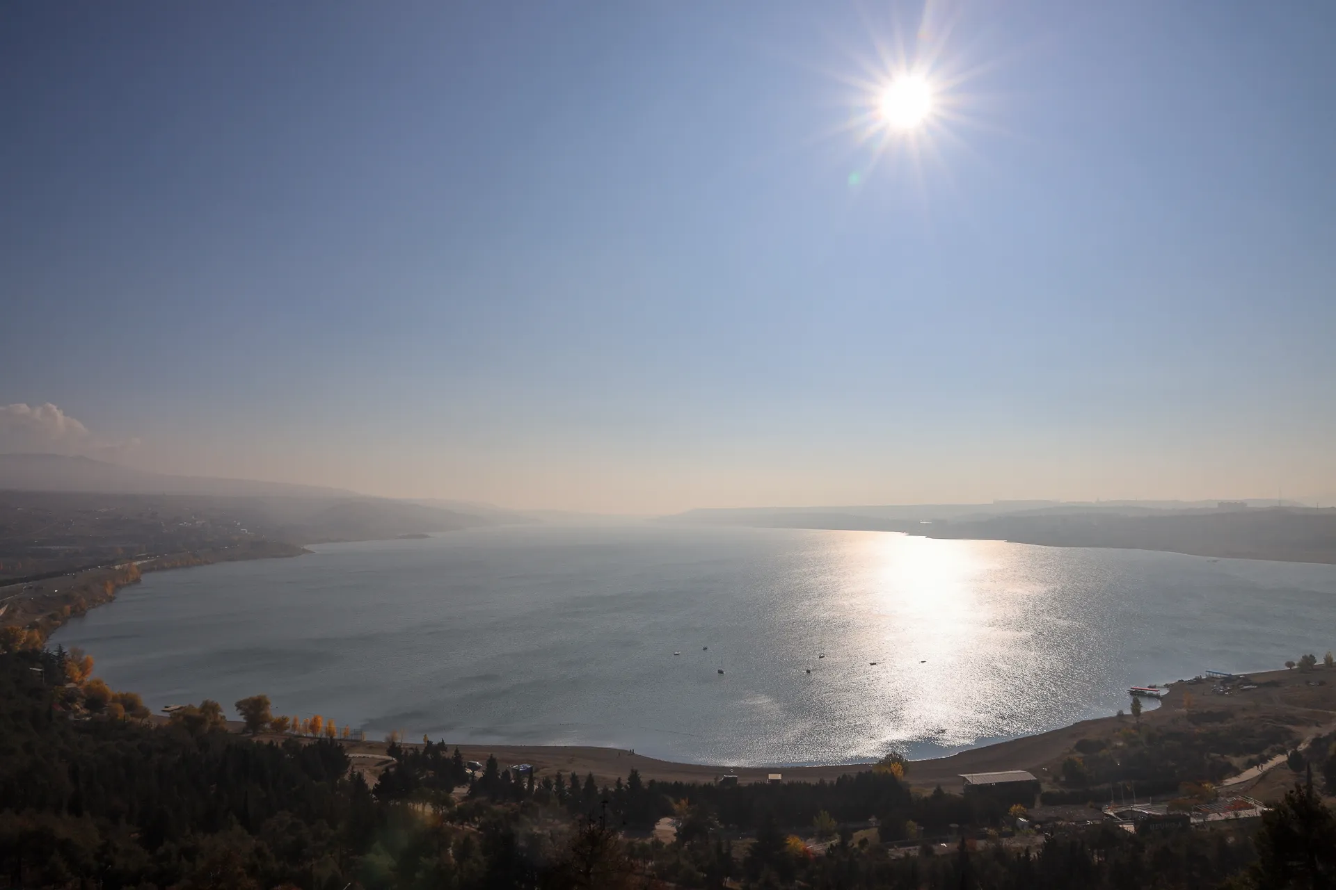 Vy över Tbilisi sea