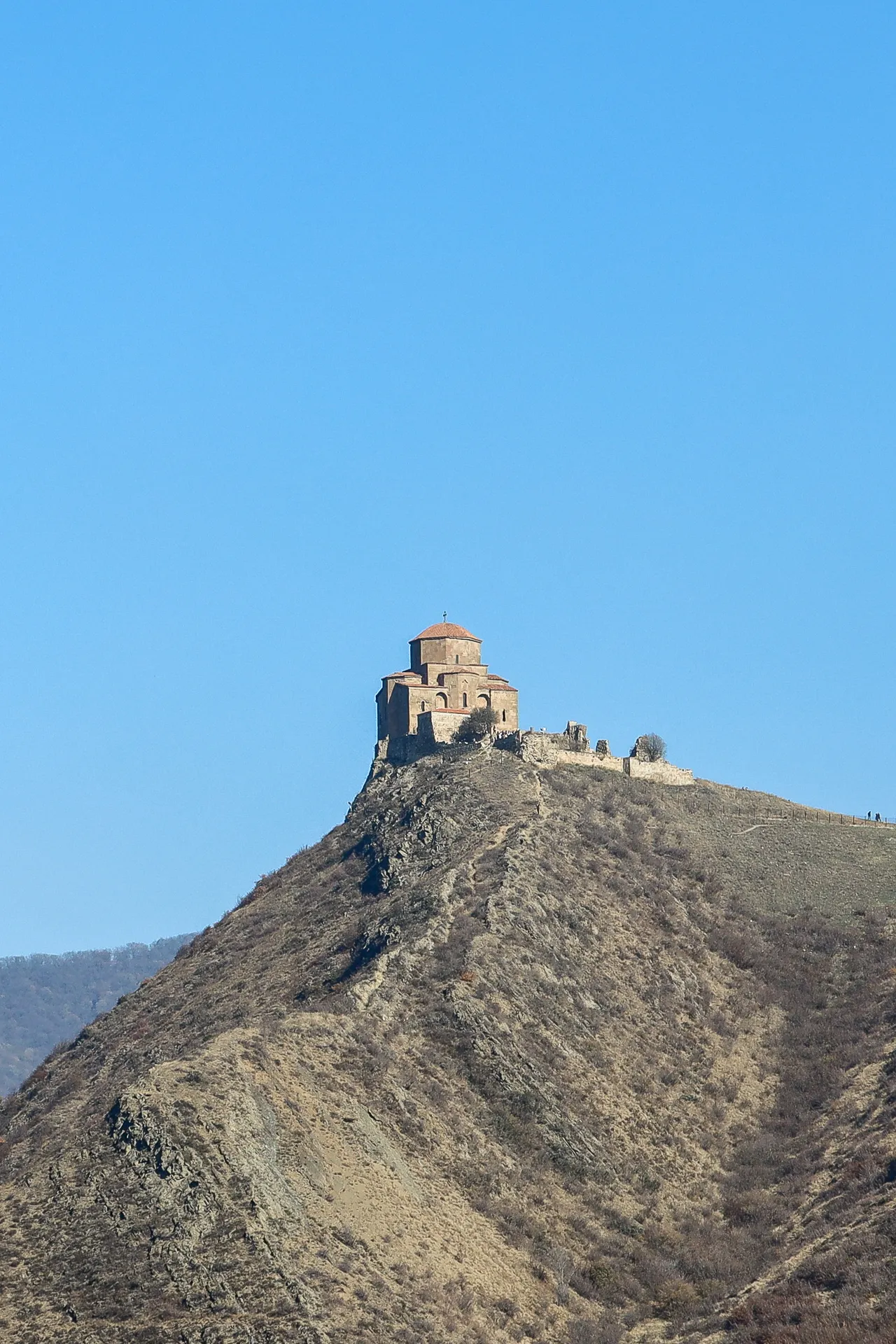 Historiskt kloster i det georgiska landskapet