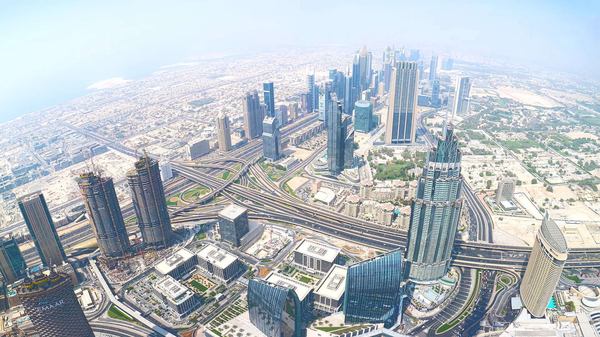 Vy från Burj Khalifa