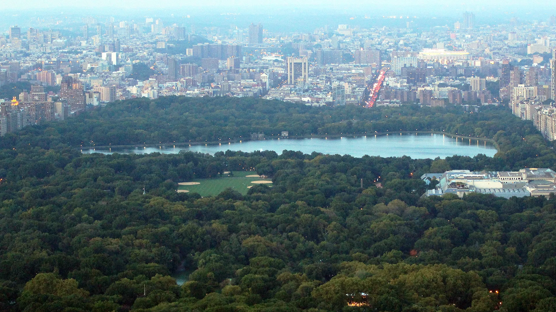 Vy över Central Park från Top of the Rock