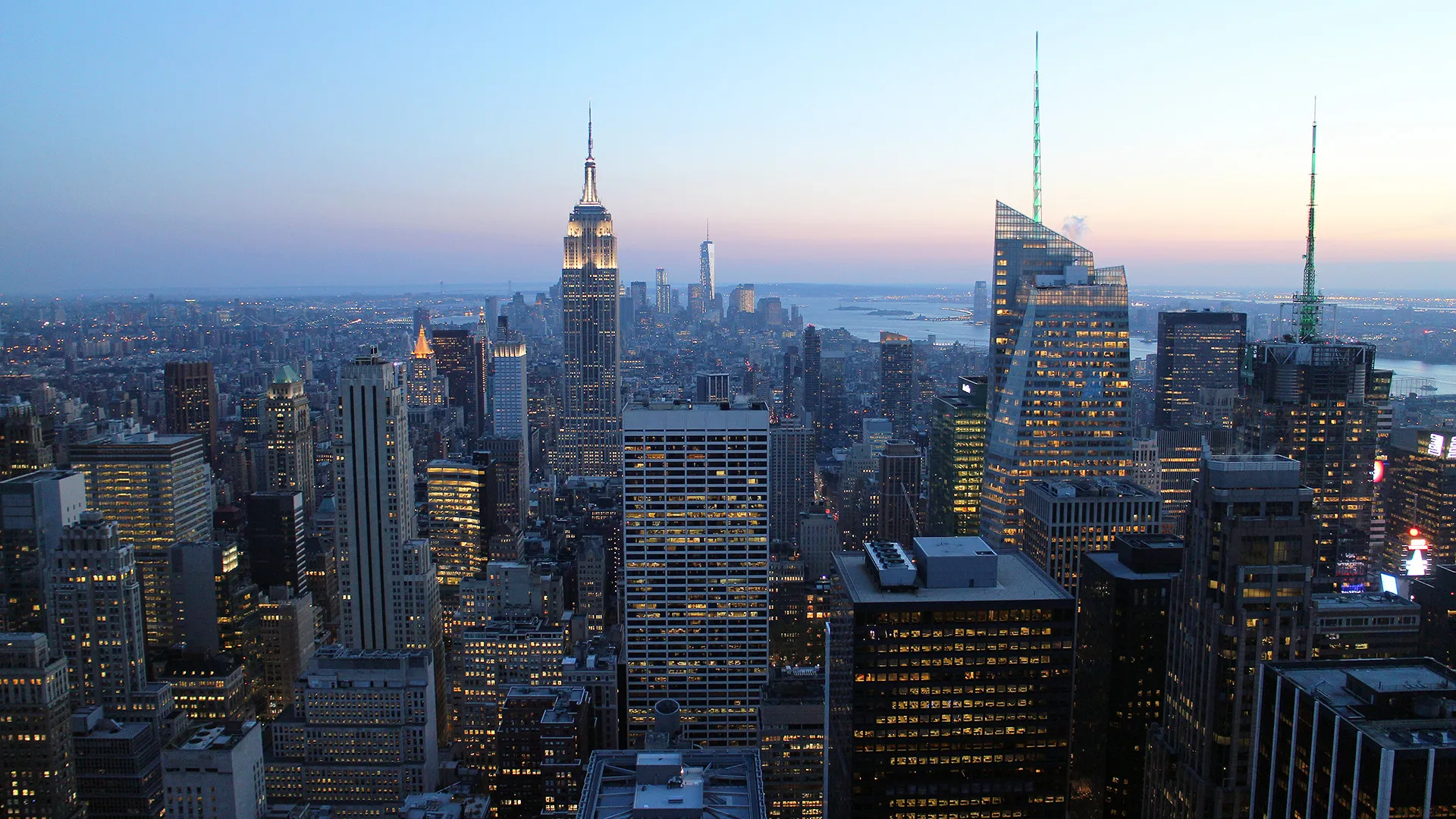 Vy över Manhattan från Top of the Rock